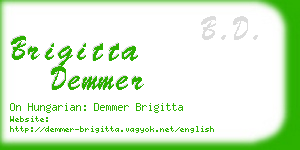 brigitta demmer business card